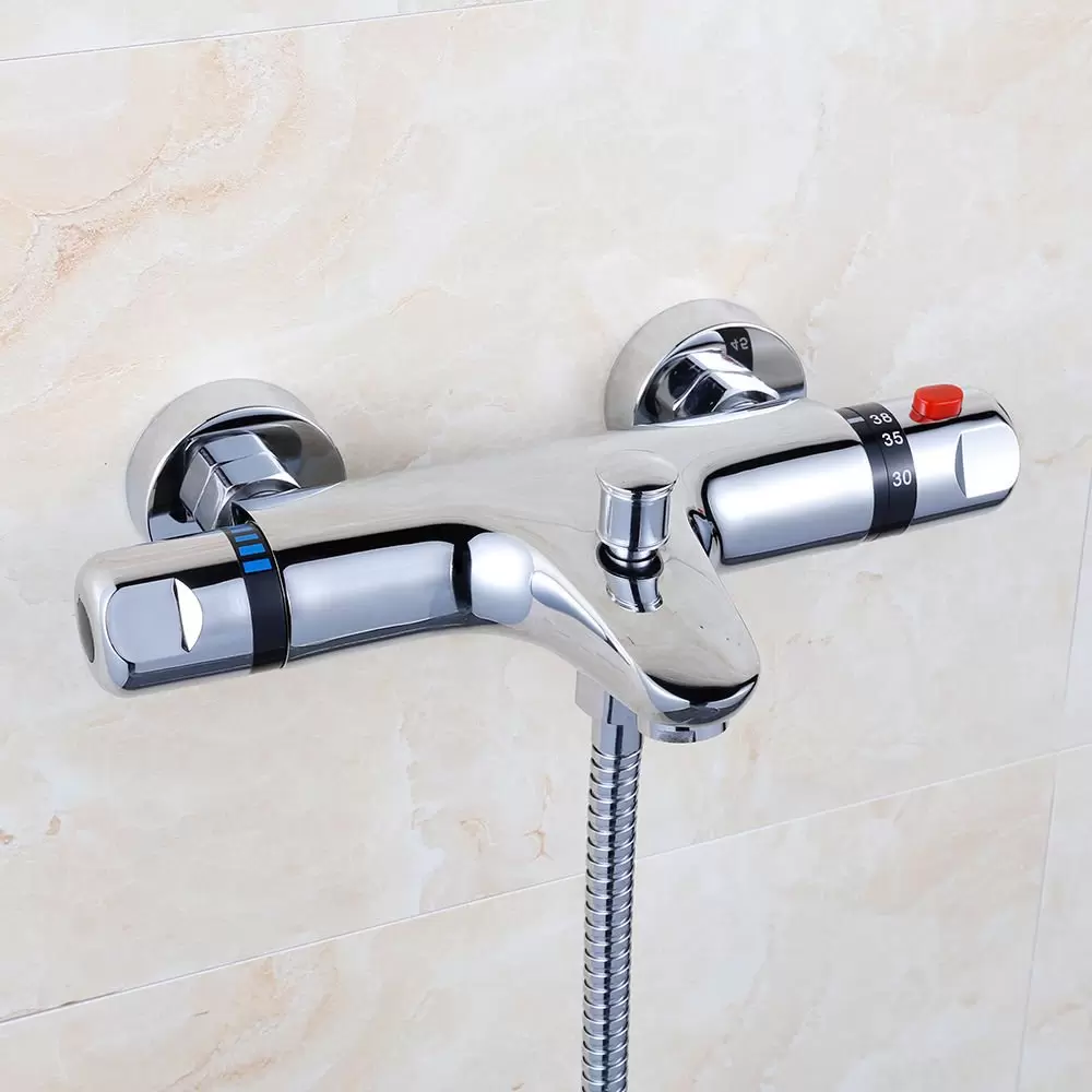 Thermostat de Bain Mitigeur Douche Thermostatique Mitigeur Thermostat Douche
