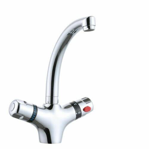 Robinet de lavabo à 2 poignées - Style rétro - Pour cuisine, buanderie, salle de bain