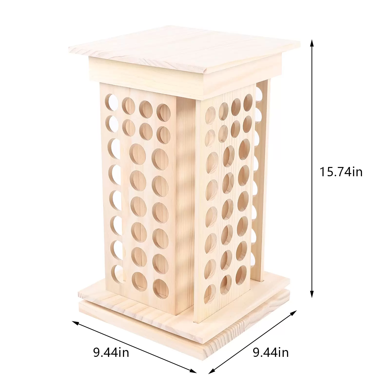 Étagère de rangement pour huiles essentielles - 104 compartiments - Pour exposer et organiser - 8 étages - En bois Étagère de rangement pour huiles essentielles - 104 compartiments - Pour exposer et organiser - 8 étages - En bois