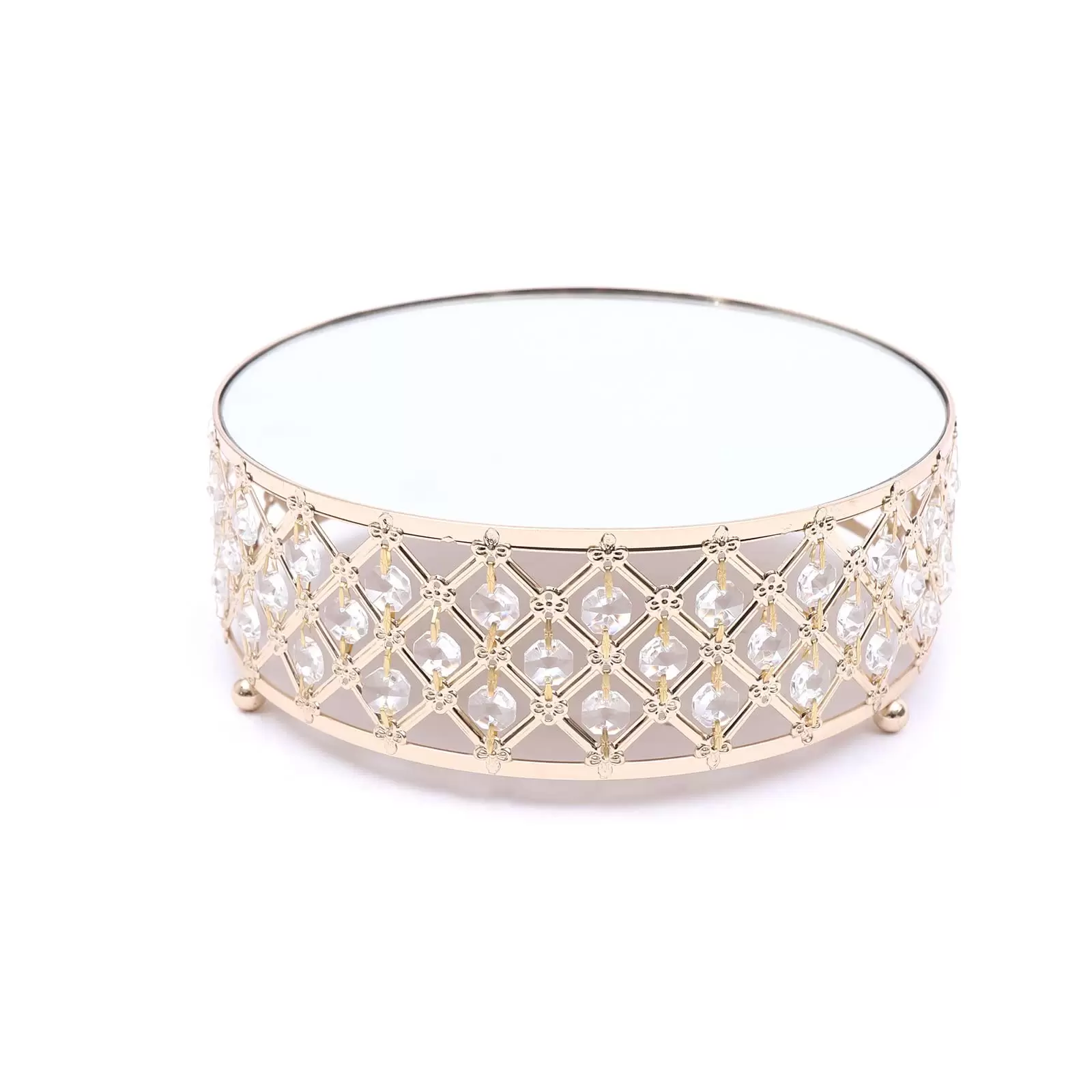 Lot de 3 présentoirs à gâteaux en métal de luxe- Pour anniversaire, fête, en fer et cristal de qualité supérieure (3 pièces, doré) Lot de 3 présentoirs à gâteaux en métal de luxe- Pour anniversaire, fête, en fer et cristal de qualité supérieure (3 pièces, doré)