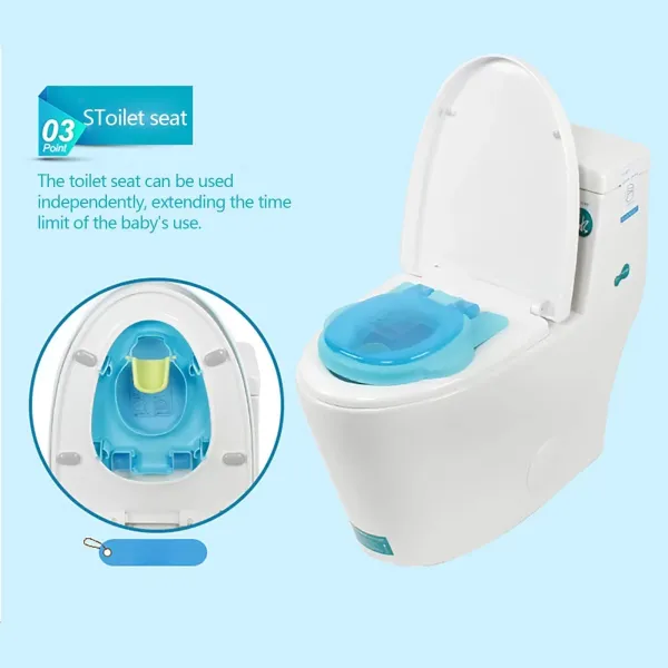 Toilettes pour enfant, pot d'apprPot pour enfant avec siège amovible (bleu)