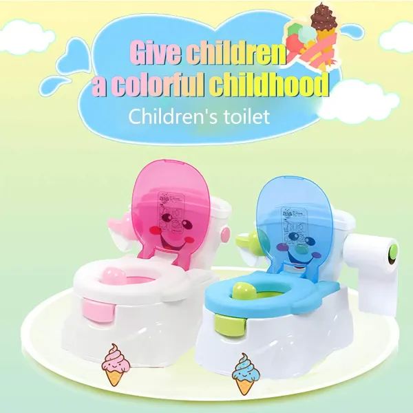 Toilettes pour enfant, pot d'apprPot pour enfant avec siège amovible (bleu)