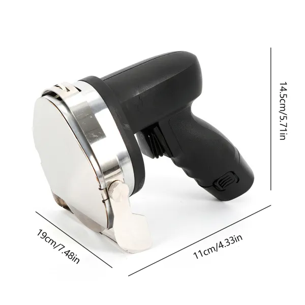 Couteau à kebab électrique portable professionnel - Avec largeur de coupe réglable - Sans fil - Rechargeable