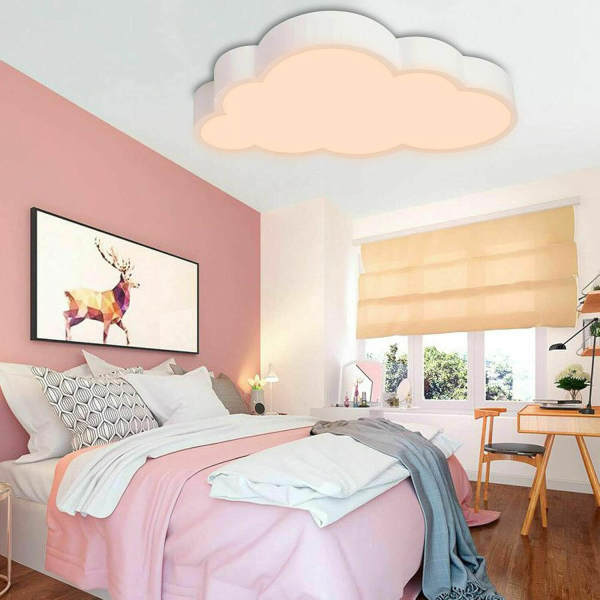 Plafonnier LED en forme de nuage pour chambre d'enfant 36 W 15 ㎡-30 ㎡ Plafonnier LED en forme de nuage pour chambre d'enfant 36 W 15 ㎡-30 ㎡