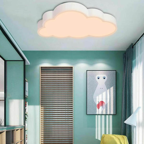 Plafonnier LED en forme de nuage pour chambre d'enfant 36 W 15 ㎡-30 ㎡ Plafonnier LED en forme de nuage pour chambre d'enfant 36 W 15 ㎡-30 ㎡