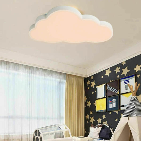 Plafonnier LED en forme de nuage pour chambre d'enfant 36 W 15 ㎡-30 ㎡