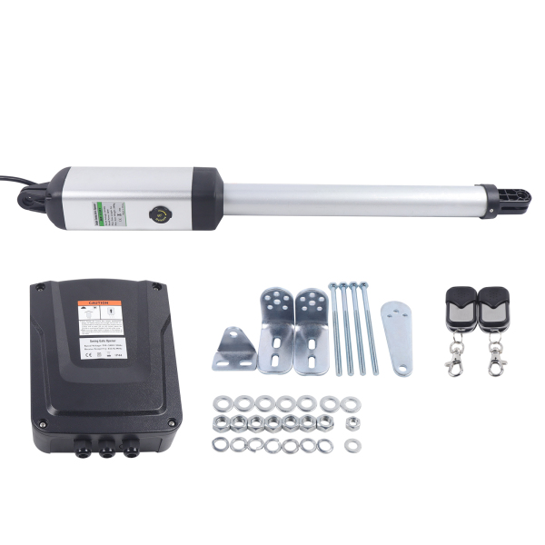 Kit d'Ouverture de Portail Automatique Opérateur de Portail Solaire à Usage Intensif pour Portails Battants Simples