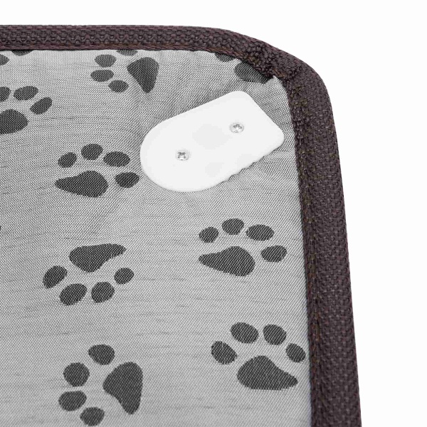 Coussin chauffant pour animaux de compagnie, tapis chauffant pour animaux de compagnie, tapis chauffant électrique（empreinte）