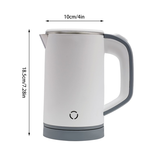 Bouilloire de voyage 800ML, mini bouilloire de camping portable, bouilloire de voyage en acier inoxydable (blanc) Bouilloire de voyage 800ML, mini bouilloire de camping portable, bouilloire de voyage en acier inoxydable (blanc)