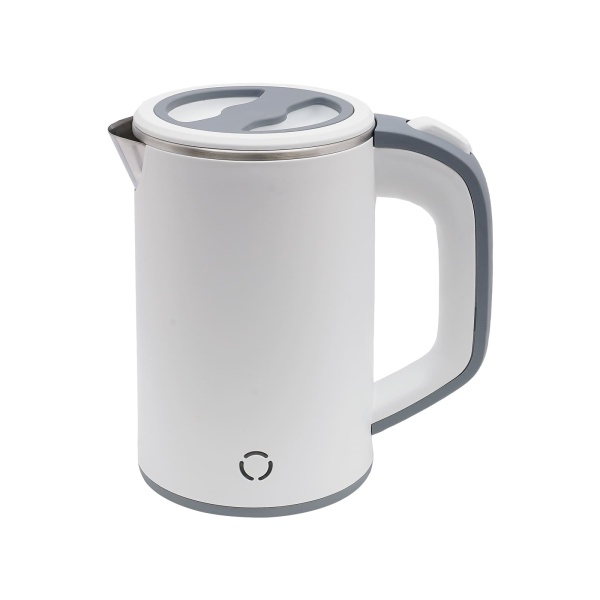 Bouilloire de voyage 800ML, mini bouilloire de camping portable, bouilloire de voyage en acier inoxydable (blanc)