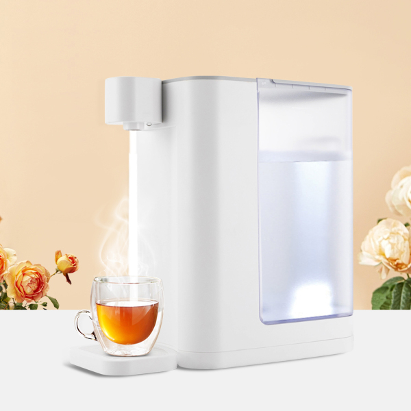 Bouilloires électriques, distributeur d'eau chaude instantanée pour un chauffage et un débit rapides, 5 températures réglables et 2 débits d'eau (blanc) Bouilloires électriques, distributeur d'eau chaude instantanée pour un chauffage et un débit rapides, 5 températures réglables et 2 débits d'eau (blanc)