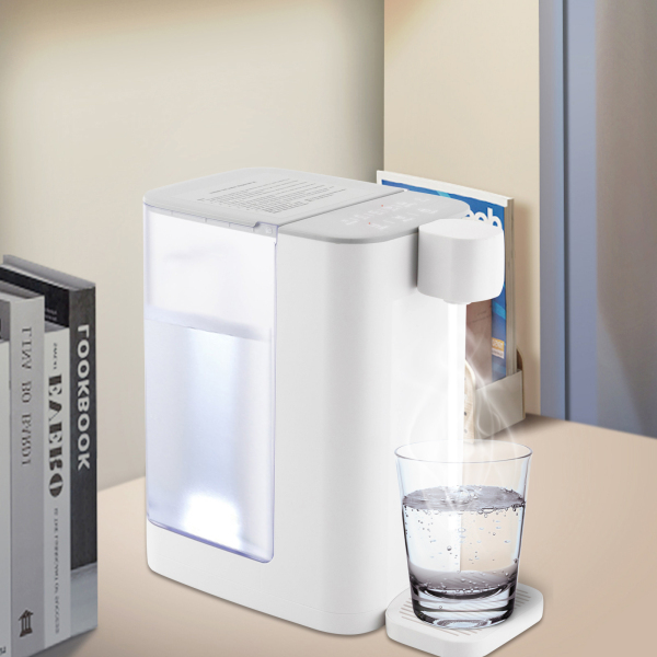 Bouilloires électriques, distributeur d'eau chaude instantanée pour un chauffage et un débit rapides, 5 températures réglables et 2 débits d'eau (blanc) Bouilloires électriques, distributeur d'eau chaude instantanée pour un chauffage et un débit rapides, 5 températures réglables et 2 débits d'eau (blanc)