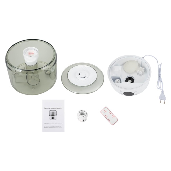 Humidificateur électrique à remplissage par le haut, diffuseur d'humidité d'ambiance, humidificateur à ultrasons, 18.5*22cm, blanc