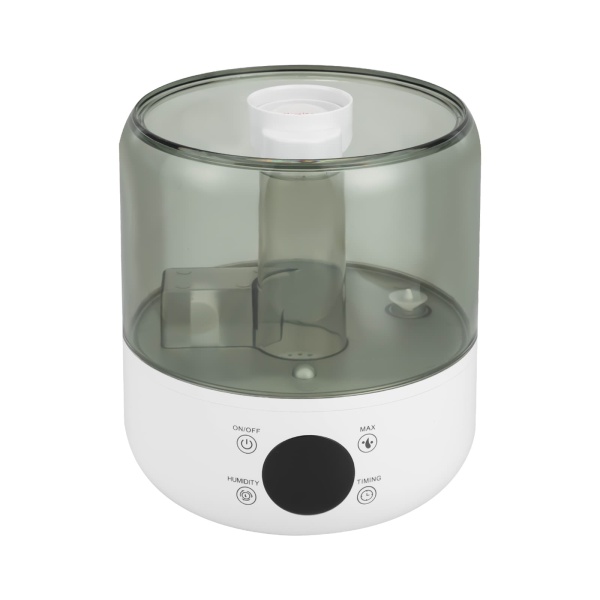 Humidificateur électrique à remplissage par le haut, diffuseur d'humidité d'ambiance, humidificateur à ultrasons, 18.5*22cm, blanc