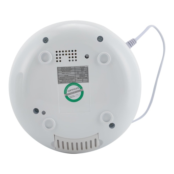 Humidificateur électrique à remplissage par le haut, diffuseur d'humidité d'ambiance, humidificateur à ultrasons, 18.5*22cm, blanc