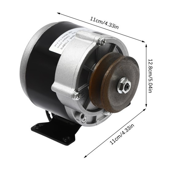 Moteur électrique avec réducteur, moteur électrique puissant avec poulie, motoréducteur, 36V