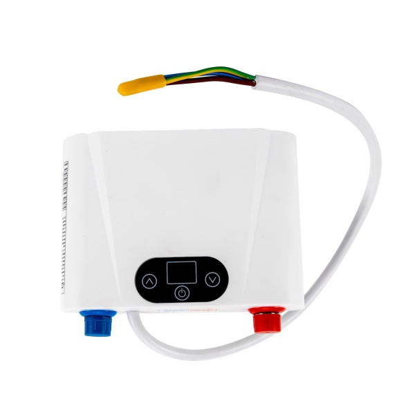 Chauffe-eau électrique instantané - 5,5 kW - Mini appareil de cuisine - Chauffe-eau sans réservoir - Pour cuisine, salle de bain, sous évier Chauffe-eau électrique instantané - 5,5 kW - Mini appareil de cuisine - Chauffe-eau sans réservoir - Pour cuisine, salle de bain, sous évier