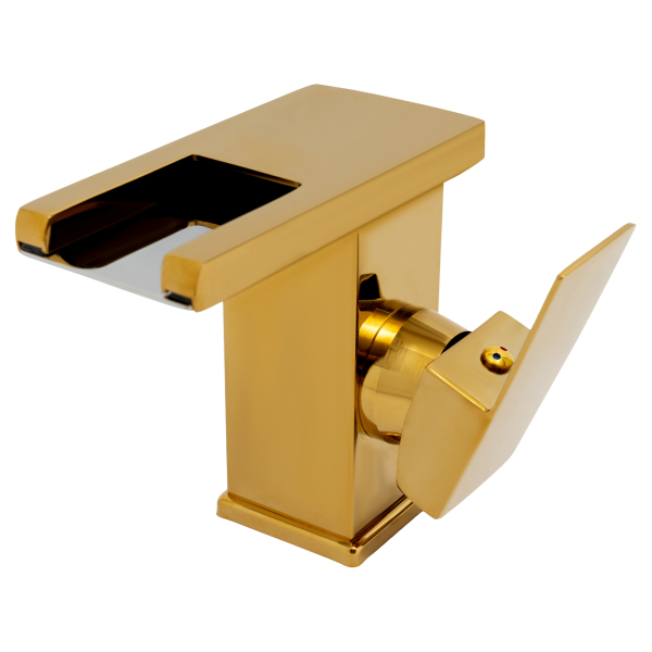 Robinet de baignoire LED, Robinet à lumière LED 3 couleurs, Robinet cascade, Sécurité intelligente, 0-80℃, 12.5*12.5*6 cm, Or Robinet de baignoire LED, Robinet à lumière LED 3 couleurs, Robinet cascade, Sécurité intelligente, 0-80℃, 12.5*12.5*6 cm, Or