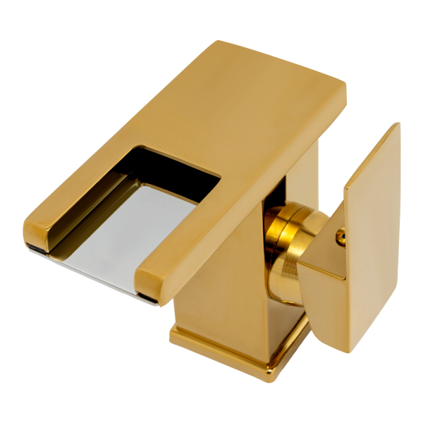 Robinet de baignoire LED, Robinet à lumière LED 3 couleurs, Robinet cascade, Sécurité intelligente, 0-80℃, 12.5*12.5*6 cm, Or Robinet de baignoire LED, Robinet à lumière LED 3 couleurs, Robinet cascade, Sécurité intelligente, 0-80℃, 12.5*12.5*6 cm, Or