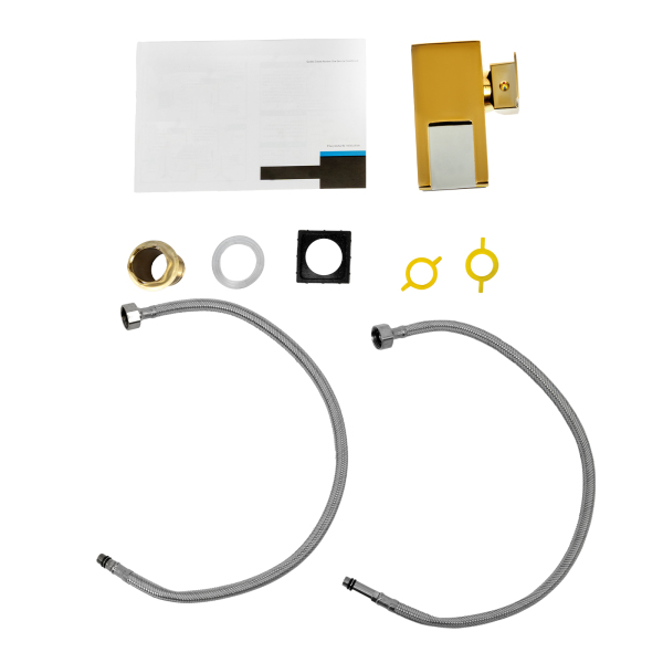 Robinet de baignoire LED, Robinet à lumière LED 3 couleurs, Robinet cascade, Sécurité intelligente, 0-80℃, 12.5*12.5*6 cm, Or Robinet de baignoire LED, Robinet à lumière LED 3 couleurs, Robinet cascade, Sécurité intelligente, 0-80℃, 12.5*12.5*6 cm, Or