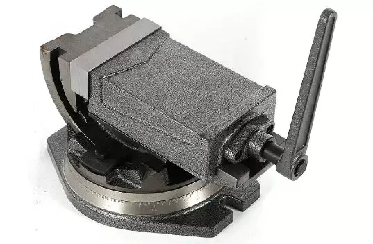 5 " Ètau inclinable pour perceuse avec Base tournante (125mm Largeur de mâchoire, 95mm Ouverture de mâchoire, 0° - 90° inclinable, 360° tournant)