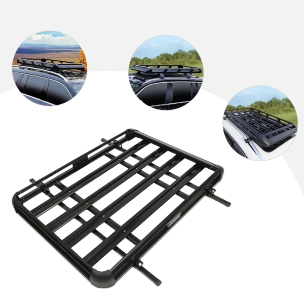 Barres de toit universelles en aluminium pour voiture, barres de toit, barres de toit universelles, 140 x 100 cm, noir