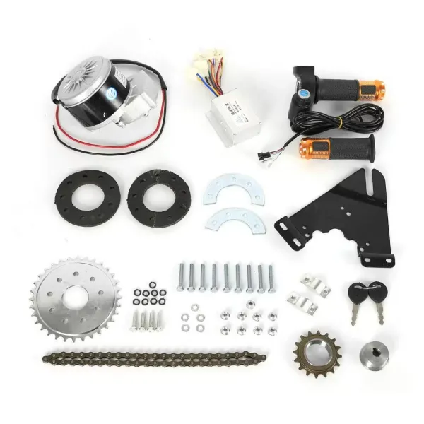 Kit de conversion de vélo électrique pour VTT 24 V 250 W - Roue arrière avec système de freinage Kit de conversion de vélo électrique pour VTT 24 V 250 W - Roue arrière avec système de freinage