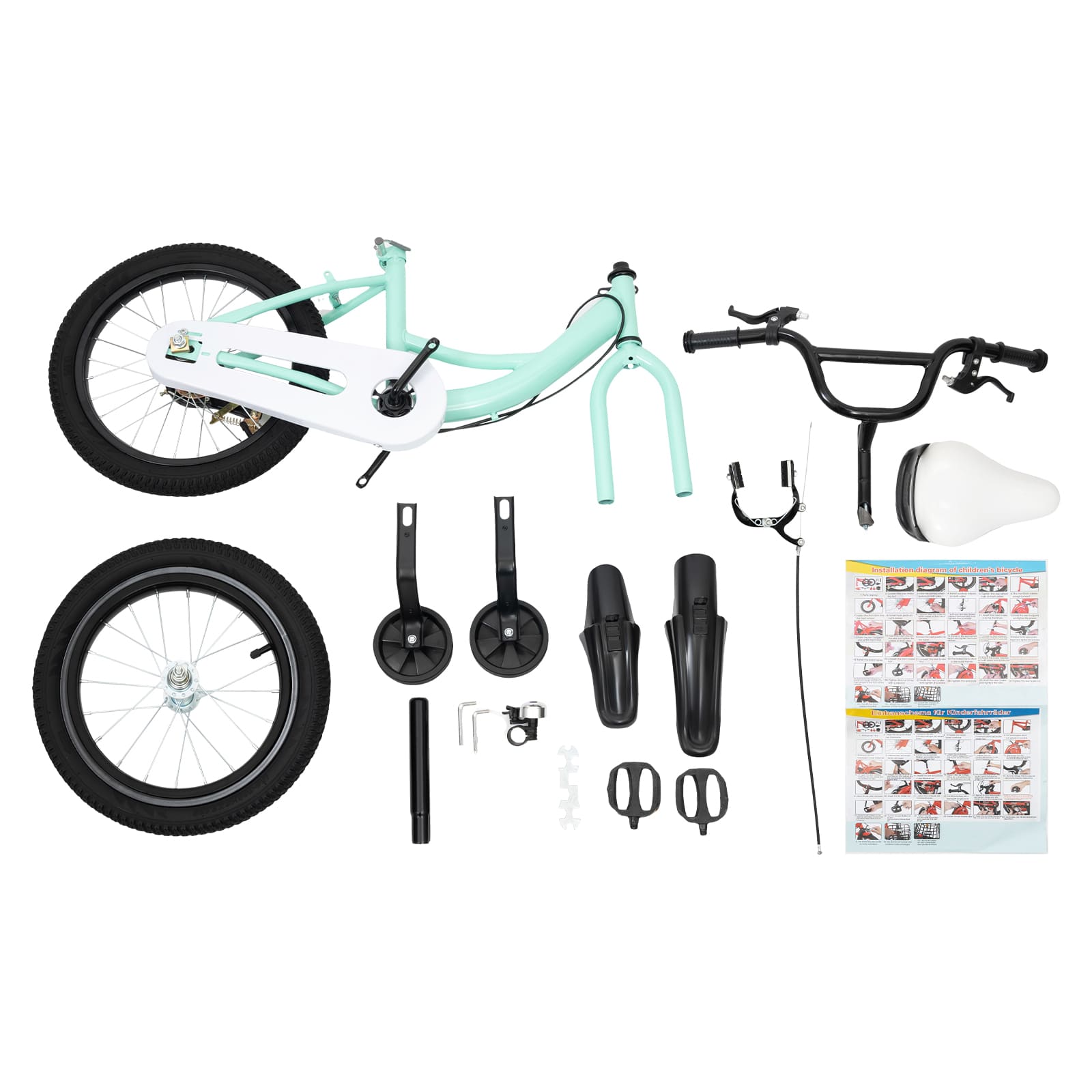 16 pouces Vélo d'enfant Vélo de garçon Vélo d'apprentissage
